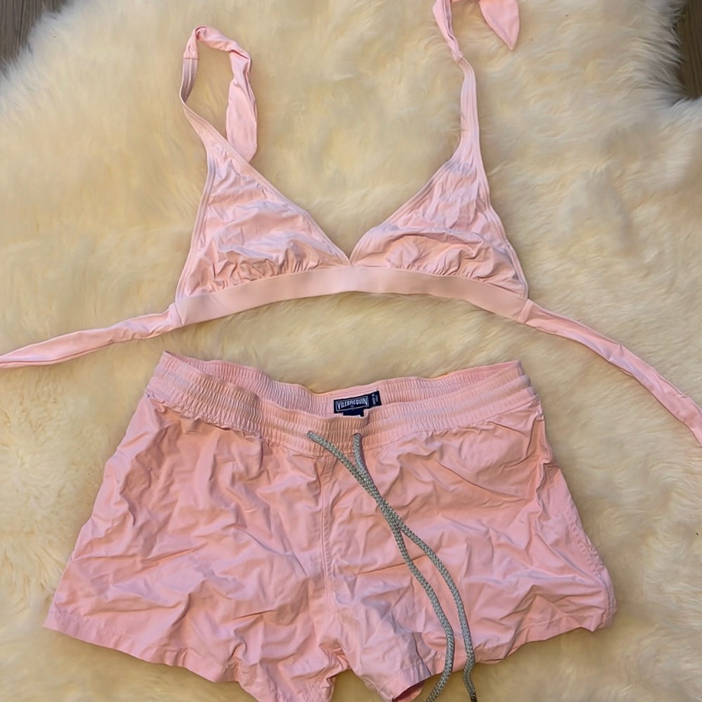 Vilebrequin swim shorts and bikini top